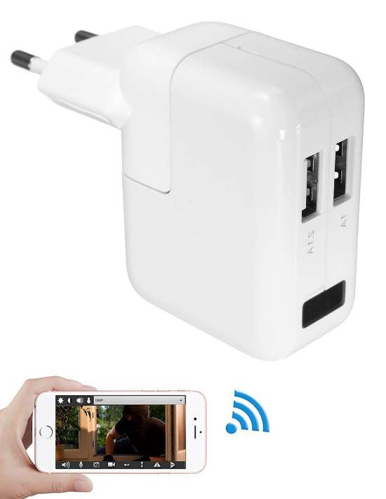 Chargeur Secteur USB Caméra espion...