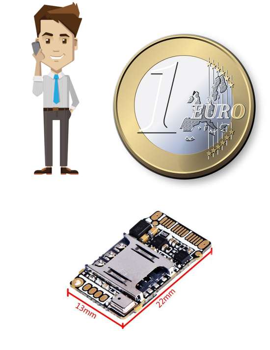 Micro espion GSM miniature avec...