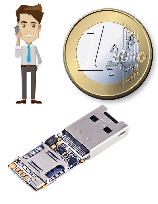 Micro espion GSM et enregistreur audio
