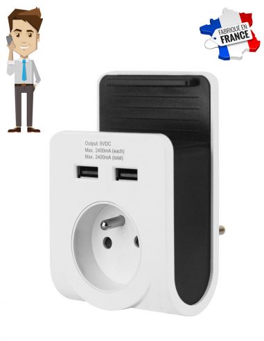 GSM espion Chargeur avec deux ports USB