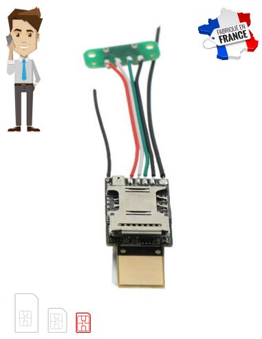 Micro espion GSM avec détection de...